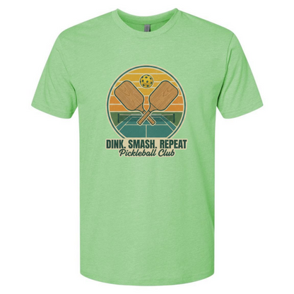 Pickleball Tee – Dink Smash Repeat – Pickleball Club Shirt