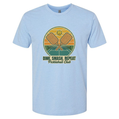 Pickleball Tee – Dink Smash Repeat – Pickleball Club Shirt