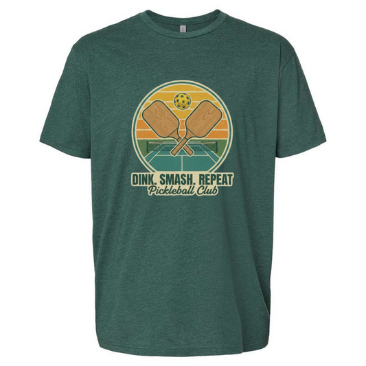 Pickleball Tee – Dink Smash Repeat – Pickleball Club Shirt