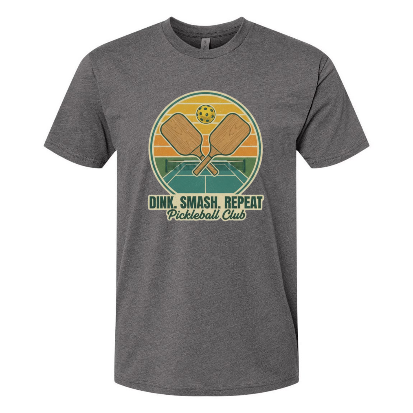 Pickleball Tee – Dink Smash Repeat – Pickleball Club Shirt
