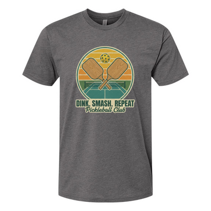 Pickleball Tee – Dink Smash Repeat – Pickleball Club Shirt