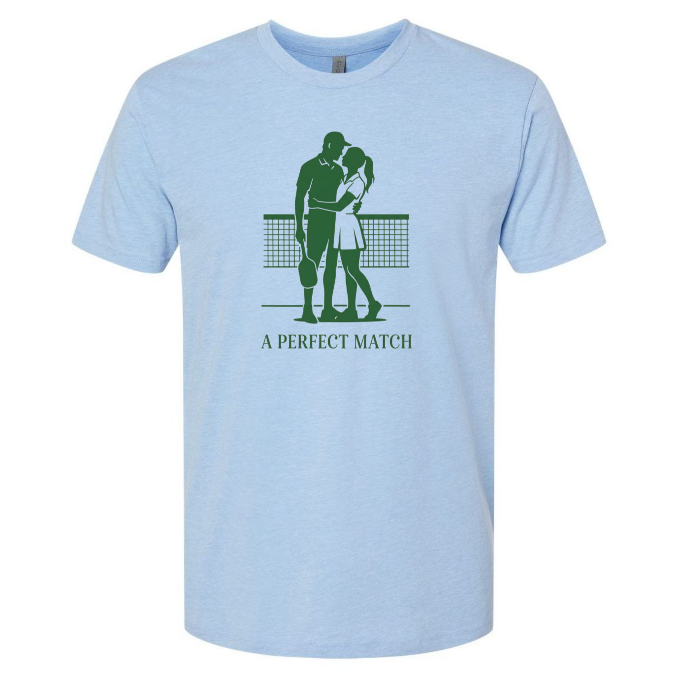 Pickleball Couple Tee – A Perfect Match – Fun Romantic Sports Shirt