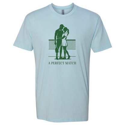 Pickleball Couple Tee – A Perfect Match – Fun Romantic Sports Shirt