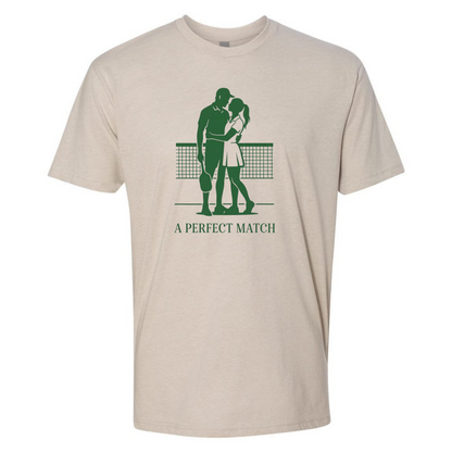 Pickleball Couple Tee – A Perfect Match – Fun Romantic Sports Shirt
