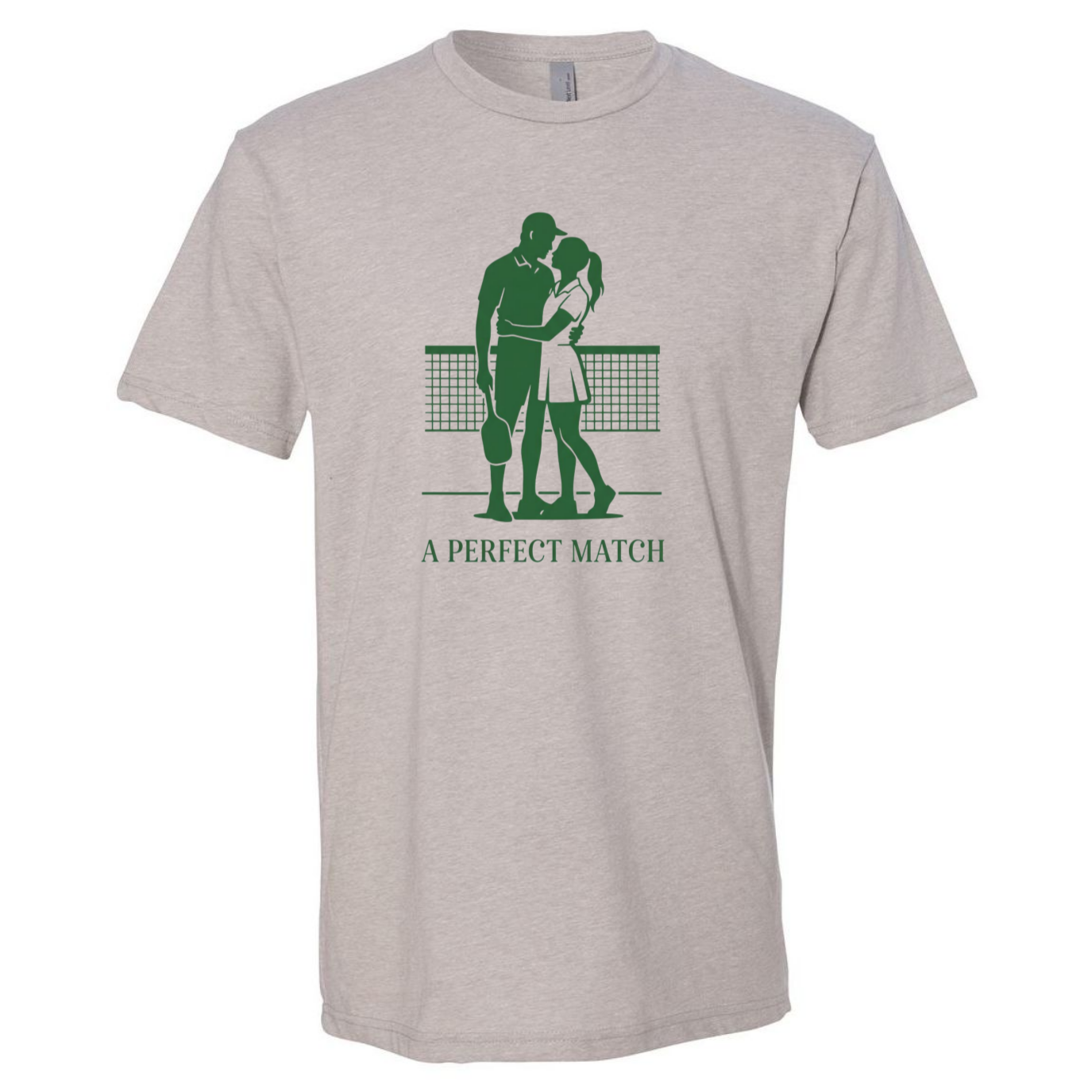Pickleball Couple Tee – A Perfect Match – Fun Romantic Sports Shirt