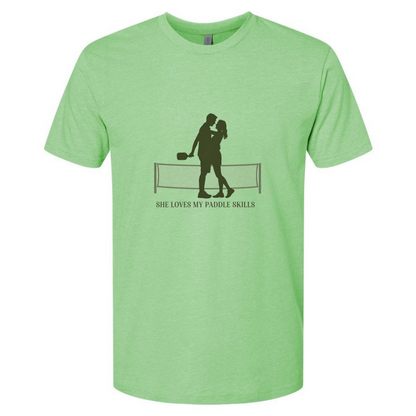 She Loves My Paddle Skills Pickleball T-Shirt | Funny Pickleball Player Tee