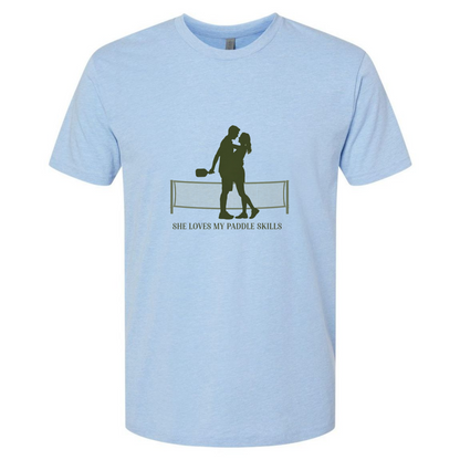 She Loves My Paddle Skills Pickleball T-Shirt | Funny Pickleball Player Tee