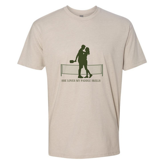 She Loves My Paddle Skills Pickleball T-Shirt | Funny Pickleball Player Tee
