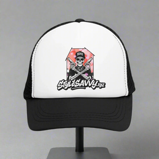 "Love & Lead" Skeleton - Mesh Hat - StyleSavvy.xyz