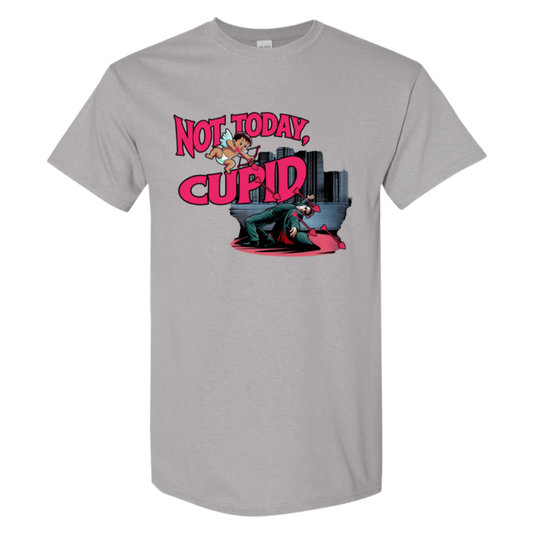 "Not Today Cupid" Matrix Limbo T-Shirt - Front - StyleSavvy.xyz