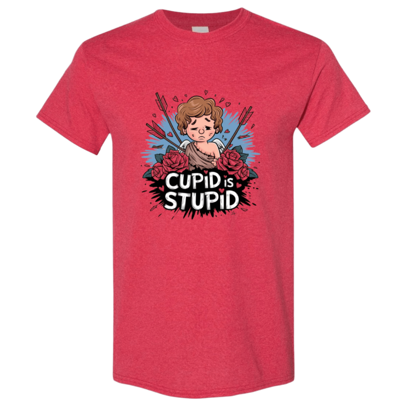 Cupid is Stupid T-Shirt V2 - Funny Anti - Valentine's Day Gift - StyleSavvy.xyz