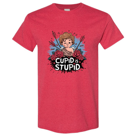 Cupid is Stupid T-Shirt V2 - Funny Anti - Valentine's Day Gift - StyleSavvy.xyz