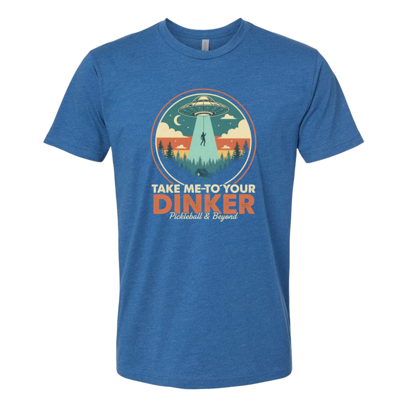 Funny Pickleball Tee – Take Me to Your Dinker – UFO Abduction Shirt