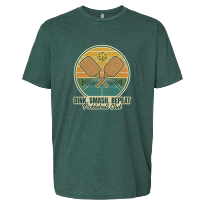 Pickleball Tee – Dink Smash Repeat – Pickleball Club Shirt
