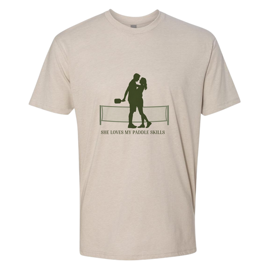 She Loves My Paddle Skills Pickleball T-Shirt | Funny Pickleball Player Tee