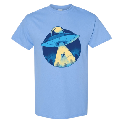 UFO Abduction T-Shirt - Retro Sci - Fi Design - StyleSavvy.xyz